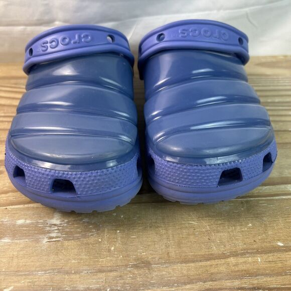 Crocs Classic Neo Puff Clogs Sandals Periwinkle Unisex Womens 7 - Picture 2 of 7